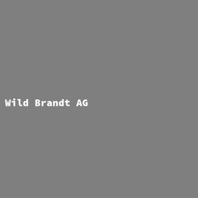 Hersteller: Wild Brandt AG