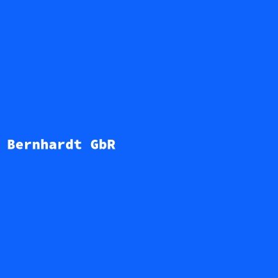 Hersteller: Bernhardt GbR