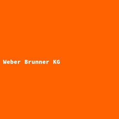 Hersteller: Weber Brunner KG
