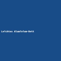 Leichtes Aluminium-Bett