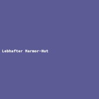 Lebhafter Marmor-Hut