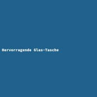 Hervorragende Glas-Tasche