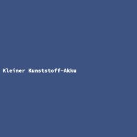 Kleiner Kunststoff-Akku